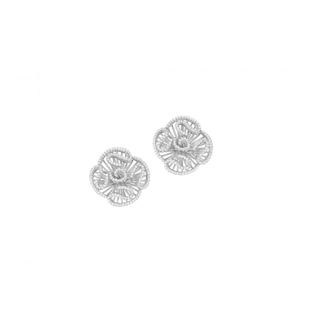 Cascade Studs in silver