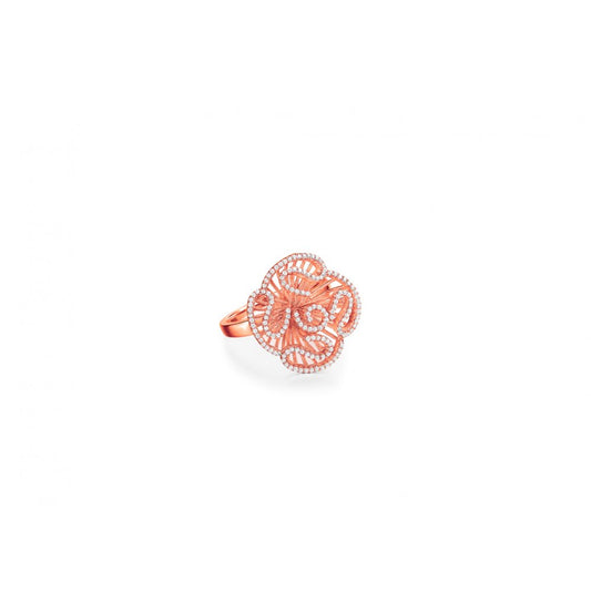 Rose Gold plated Cascade ring