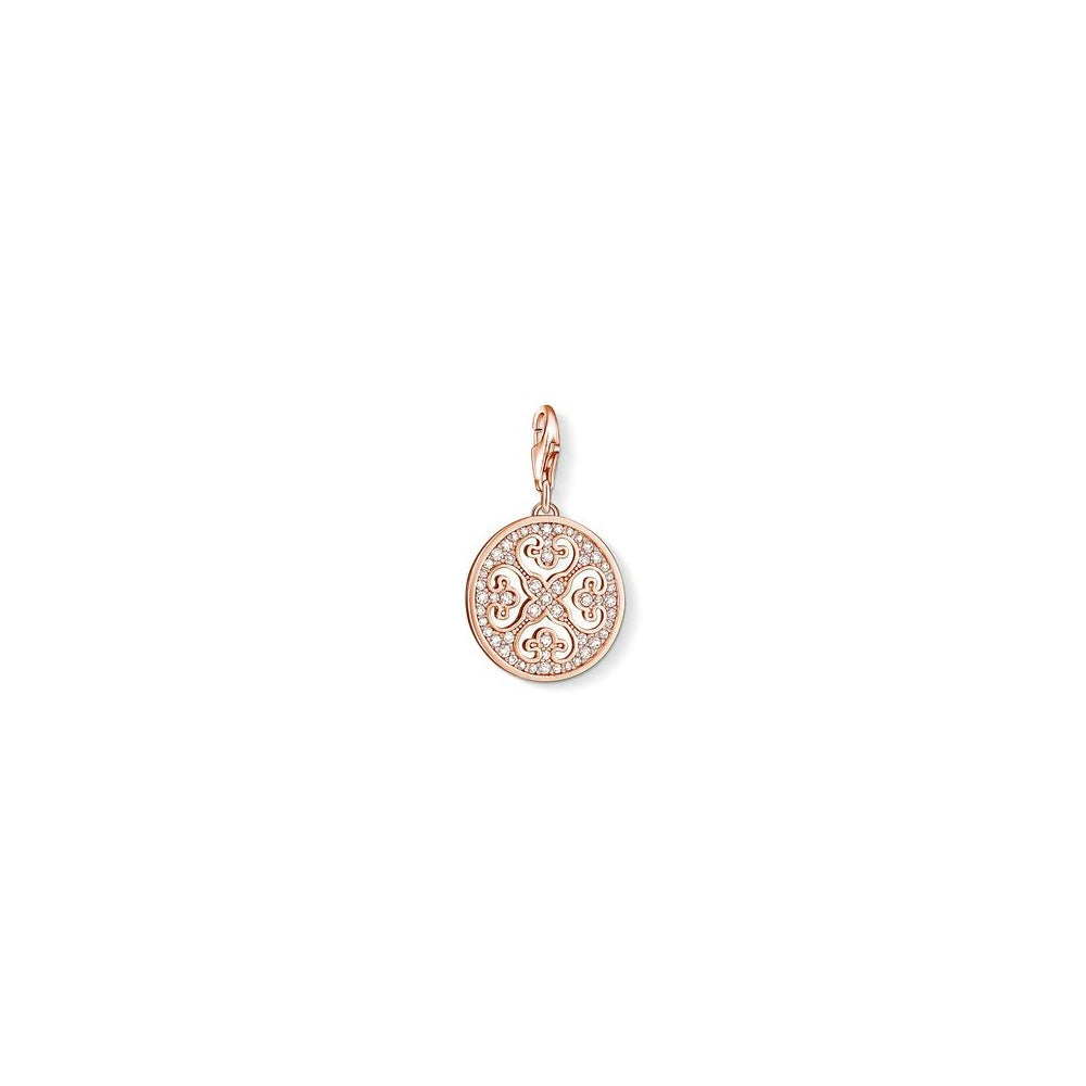 Charm Club Ornament Rose Gold Plated Charm