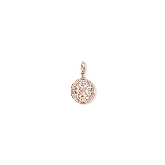 Charm Club Ornament Rose Gold Plated Charm