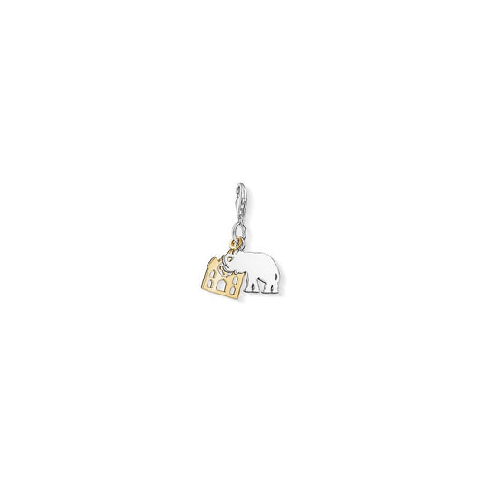 Charm Club Elephant With Yellow Gold Plated Dream Charm