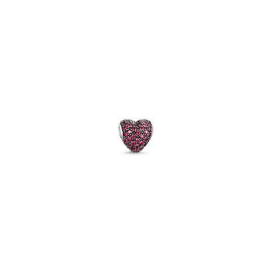 Karma Beads Red Pave Heart Bead
