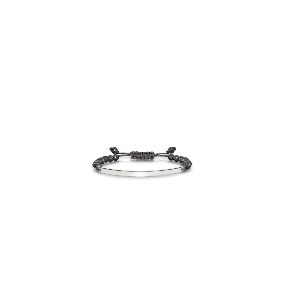 Love Bridge Facetted Haematite Adjustable Bracelet