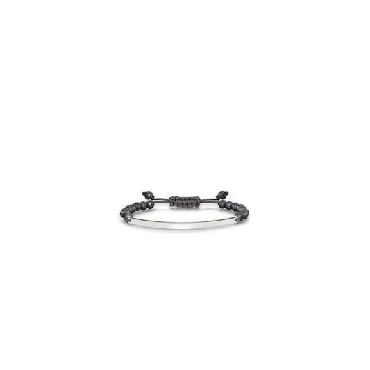 Love Bridge Facetted Haematite Adjustable Bracelet