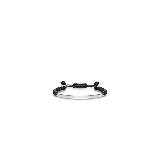 Love Bridge Matt Black Obsidian Adjustable Bracelet