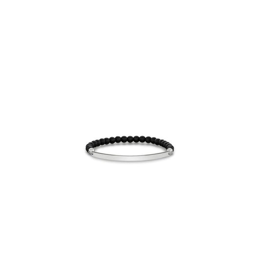 Love Bridge Matt Black Obsidian Bracelet (Medium)