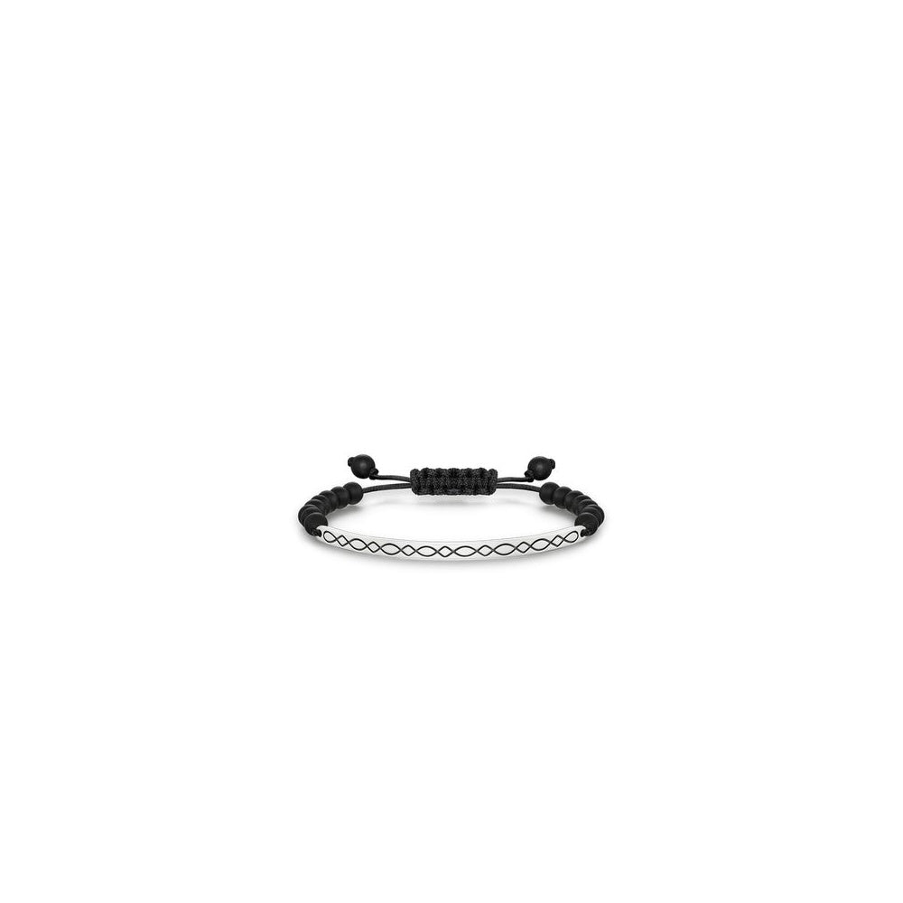 Love Bridge Black Obsidian Filigree Bridge Bracelet