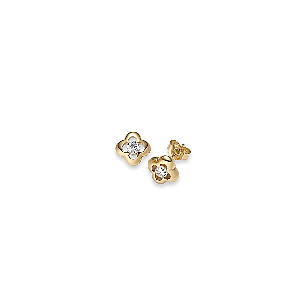 Gold plated Studs zirconia