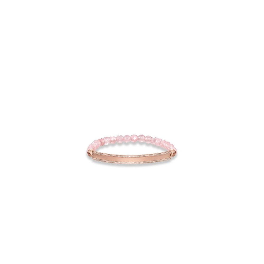 Love Bridge Rose Quartz Rose Bracelet