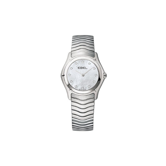 Ladies Mother of Pearl Diamond Dot Classic Wave