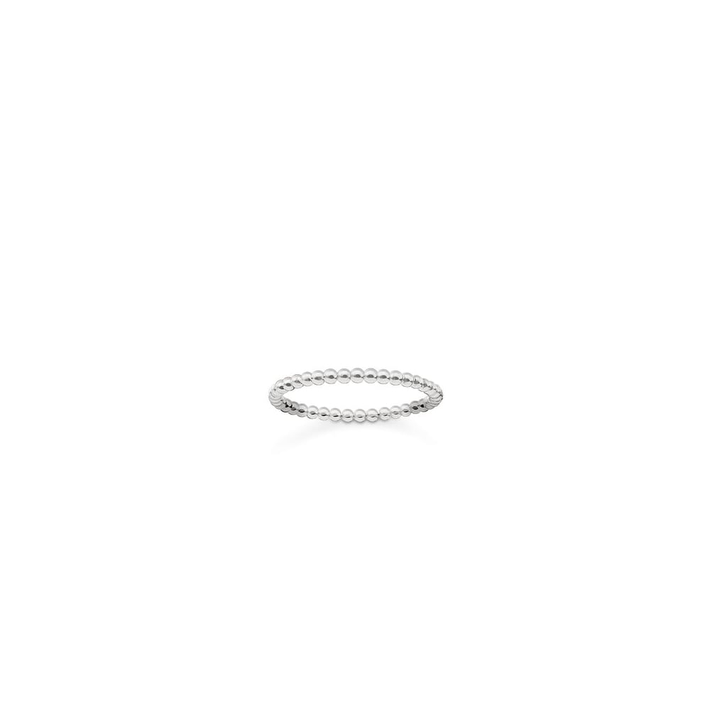Delicate Dots Silver Stacking Ring