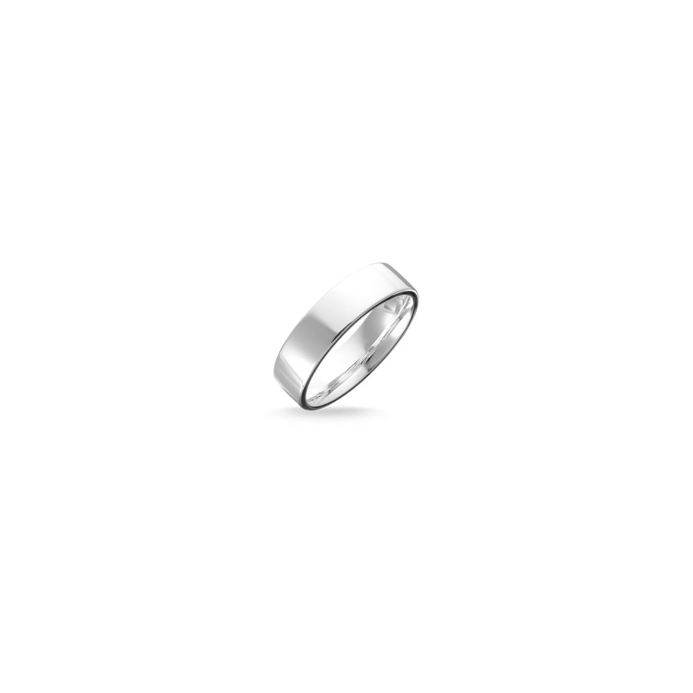 Simple silver hot sale ring men