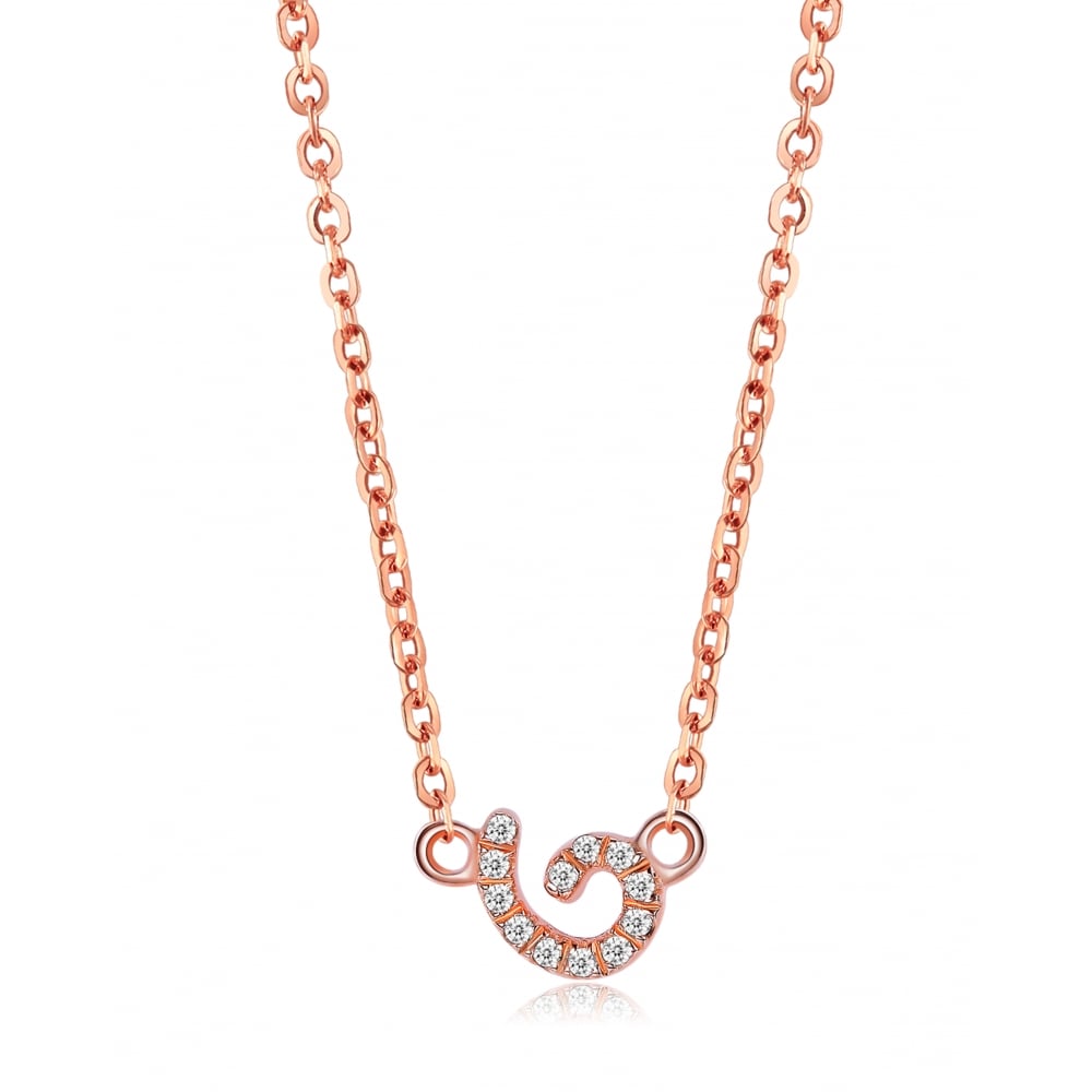 Cascade Tiny Pendant in Rose Gold Vermeil