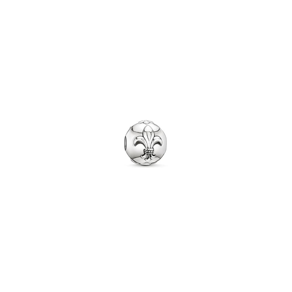 Silver Fleur-de-lis Karma Bead