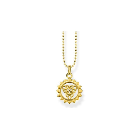 Yellow Gold Throat Chakra Necklace