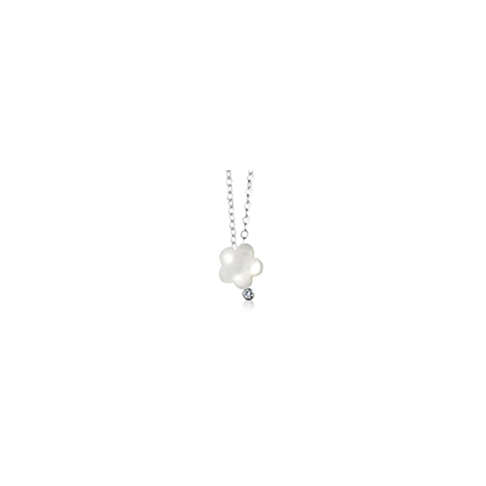 White Gold Diamond Asclepias Pendant