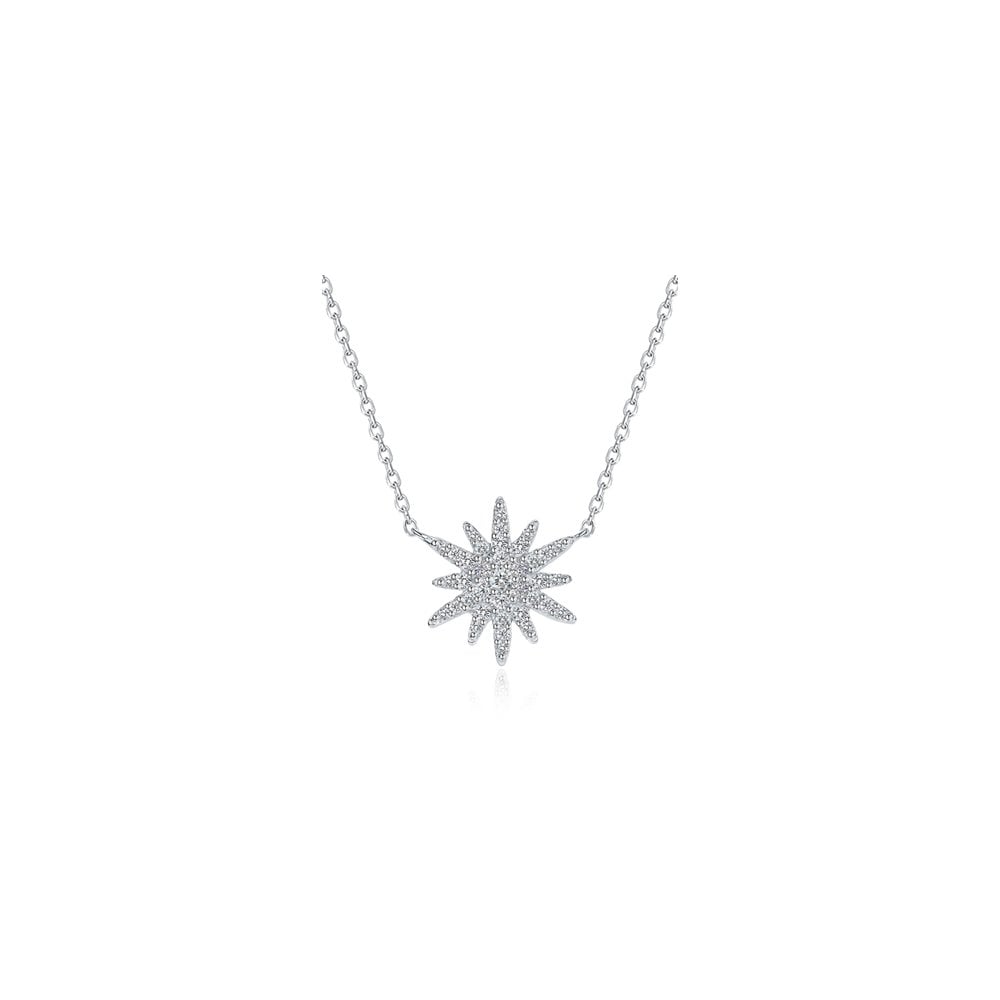 Festive Christmas Star Snowflake Pendant