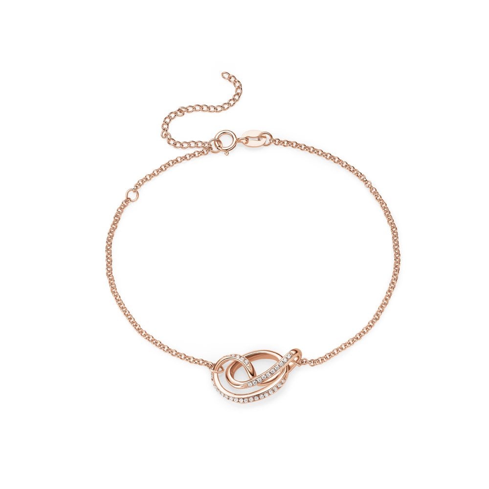 Serenity Bracelet with Cubic Zirconia in Rose