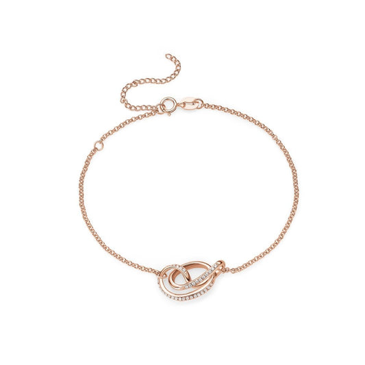 Serenity Bracelet with Cubic Zirconia in Rose