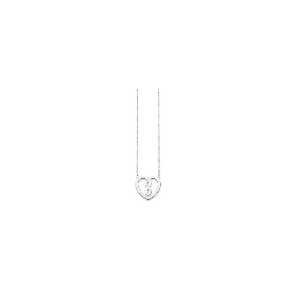 Silver Infinity Heart Necklace