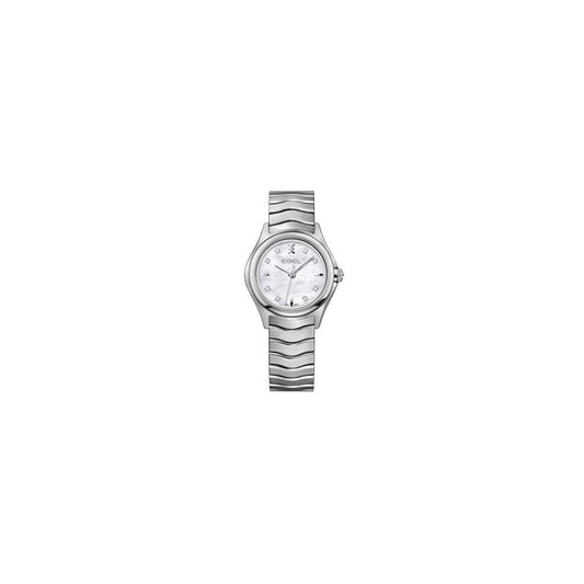 Ladies Dot Diamond Set Stainless Steel Wave Watch