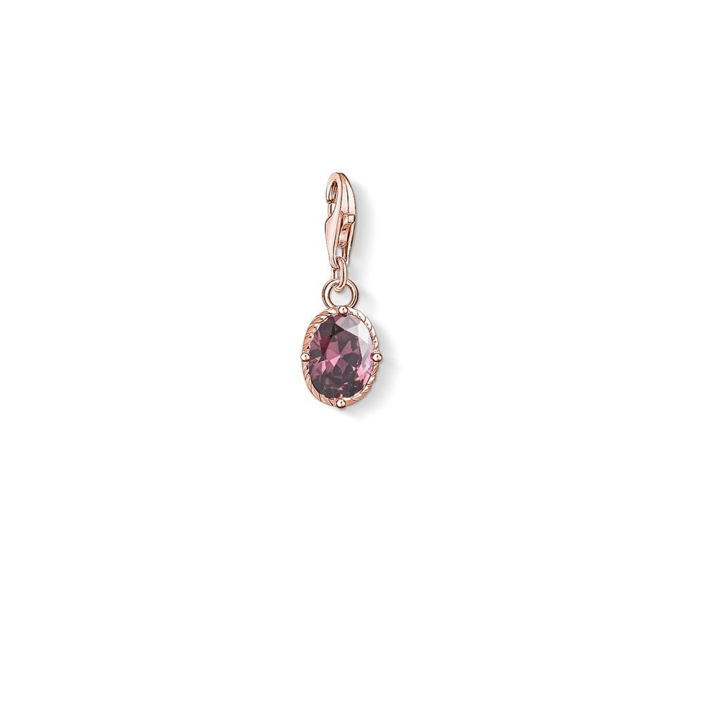 Charm Pendant "Purple Stone"