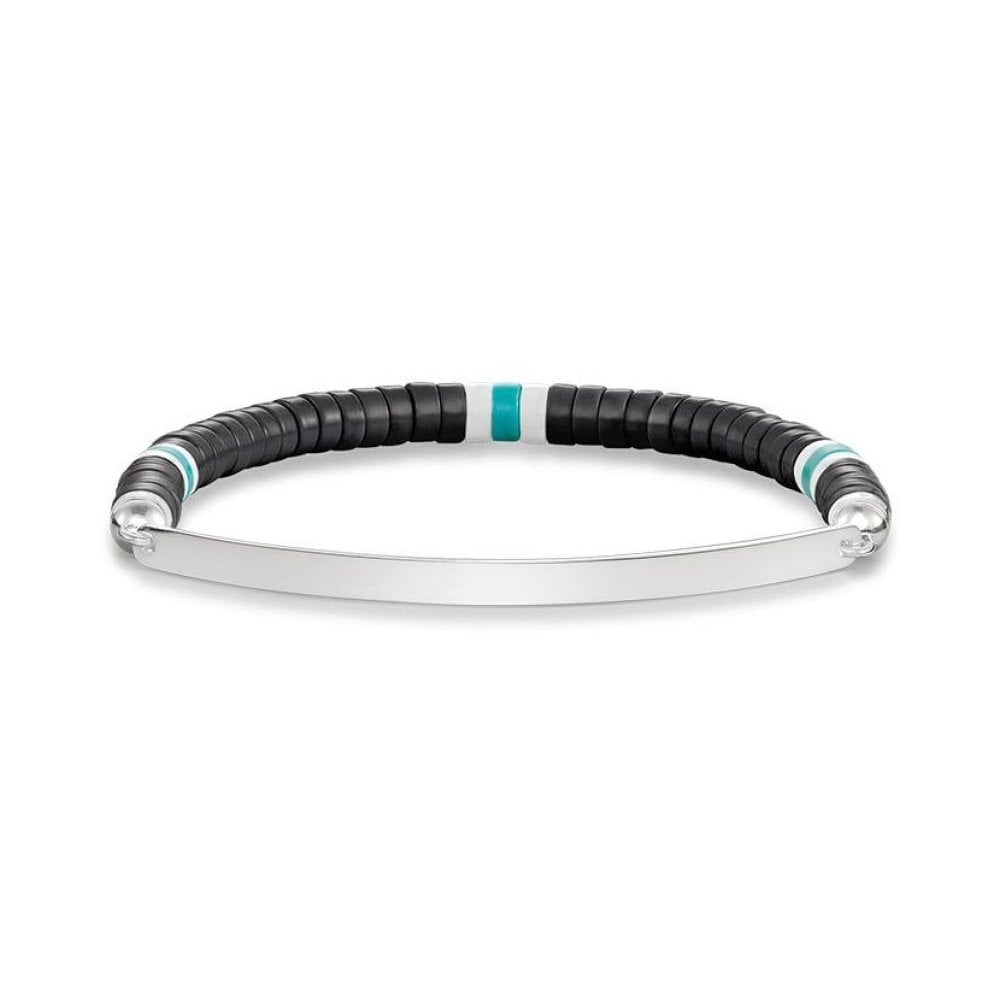 Love Bridge Black & Blue Beaded Bracelet