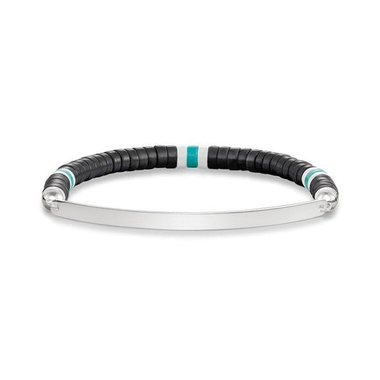 Love Bridge Black & Blue Beaded Bracelet