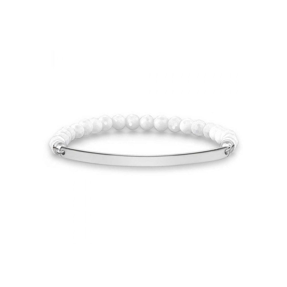 Love Bridge Faceted White Agate Bracelet (Small)