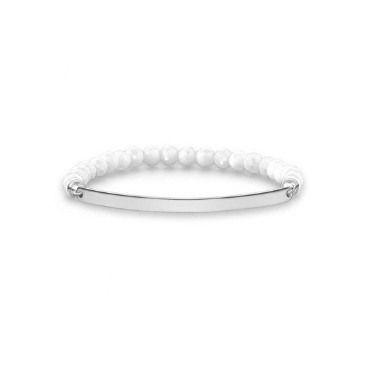 Love Bridge Faceted White Agate Bracelet (Small)
