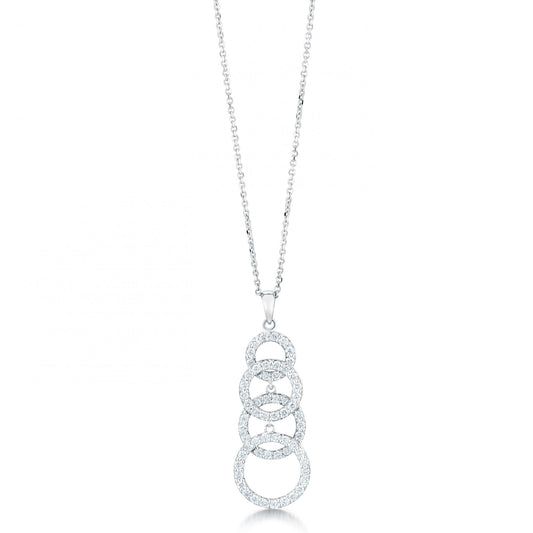 Fancy Diamond Set Pendant With Chain