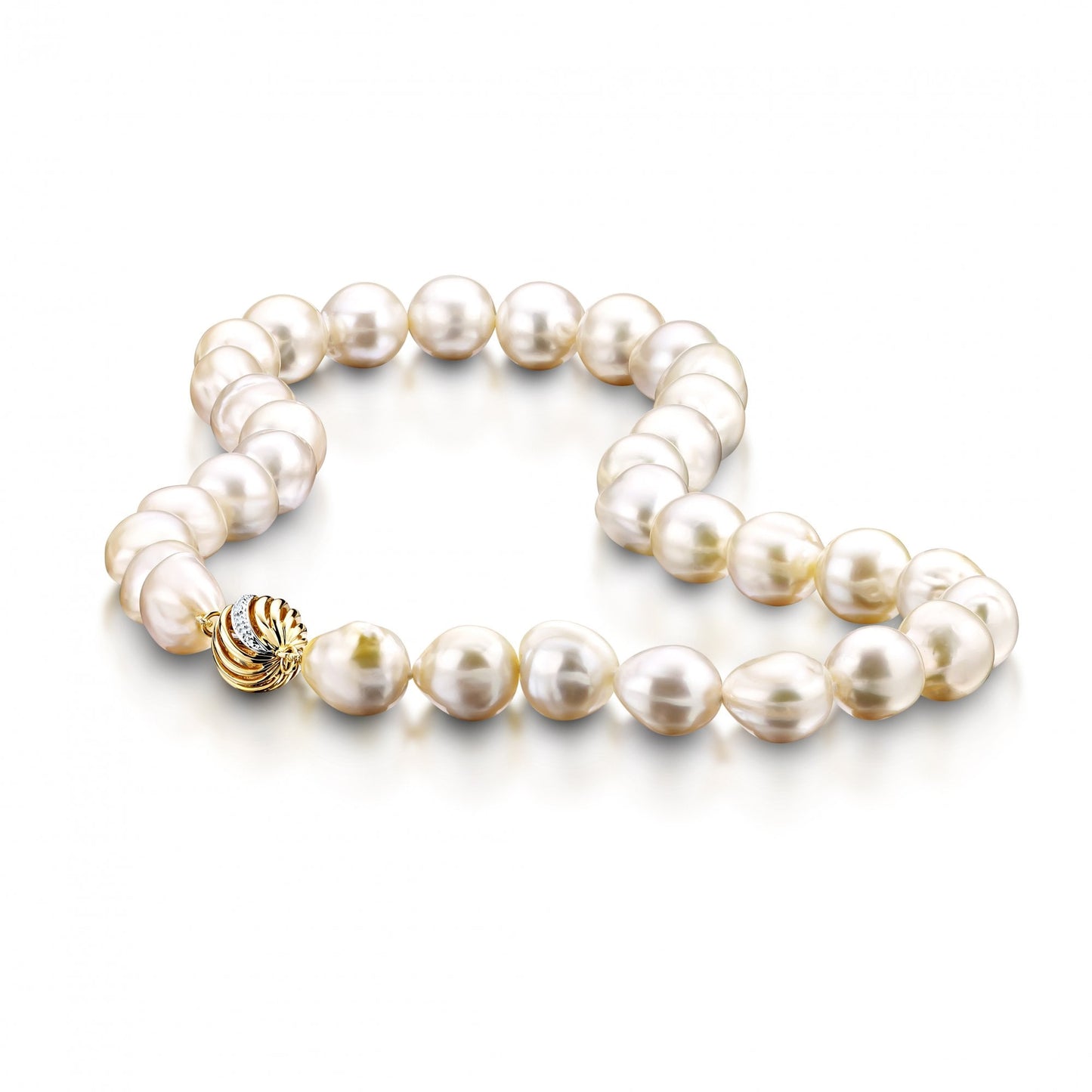 South Sea Baroque Pearl Row Necklace