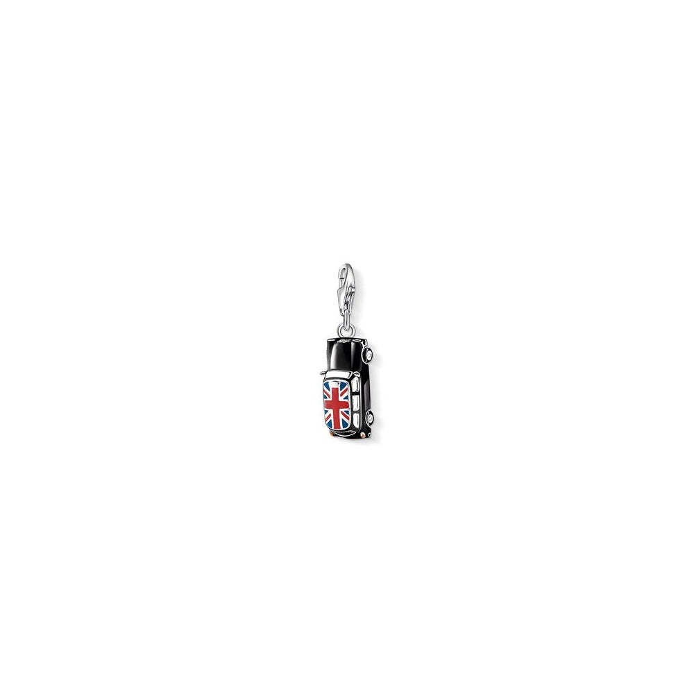 Charm Club Black Enamel London Taxi Charm