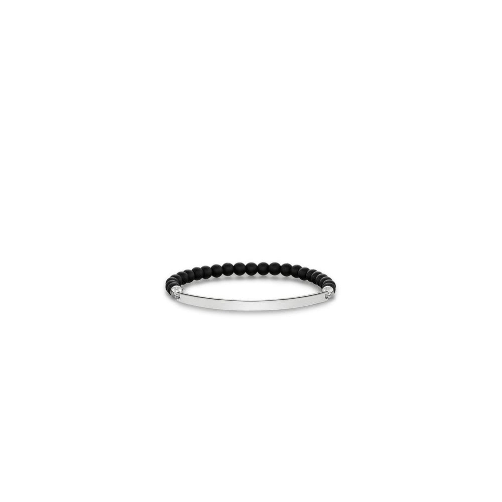 Love Bridge Matt Black Obsidian Bracelet (Small)