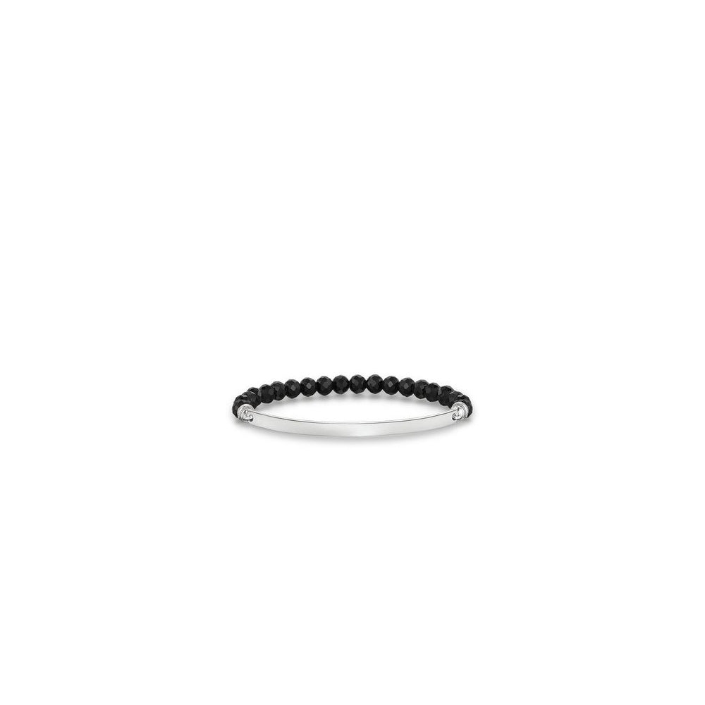 Love Bridge Facetted Black Obsidian Bracelet (Medium)