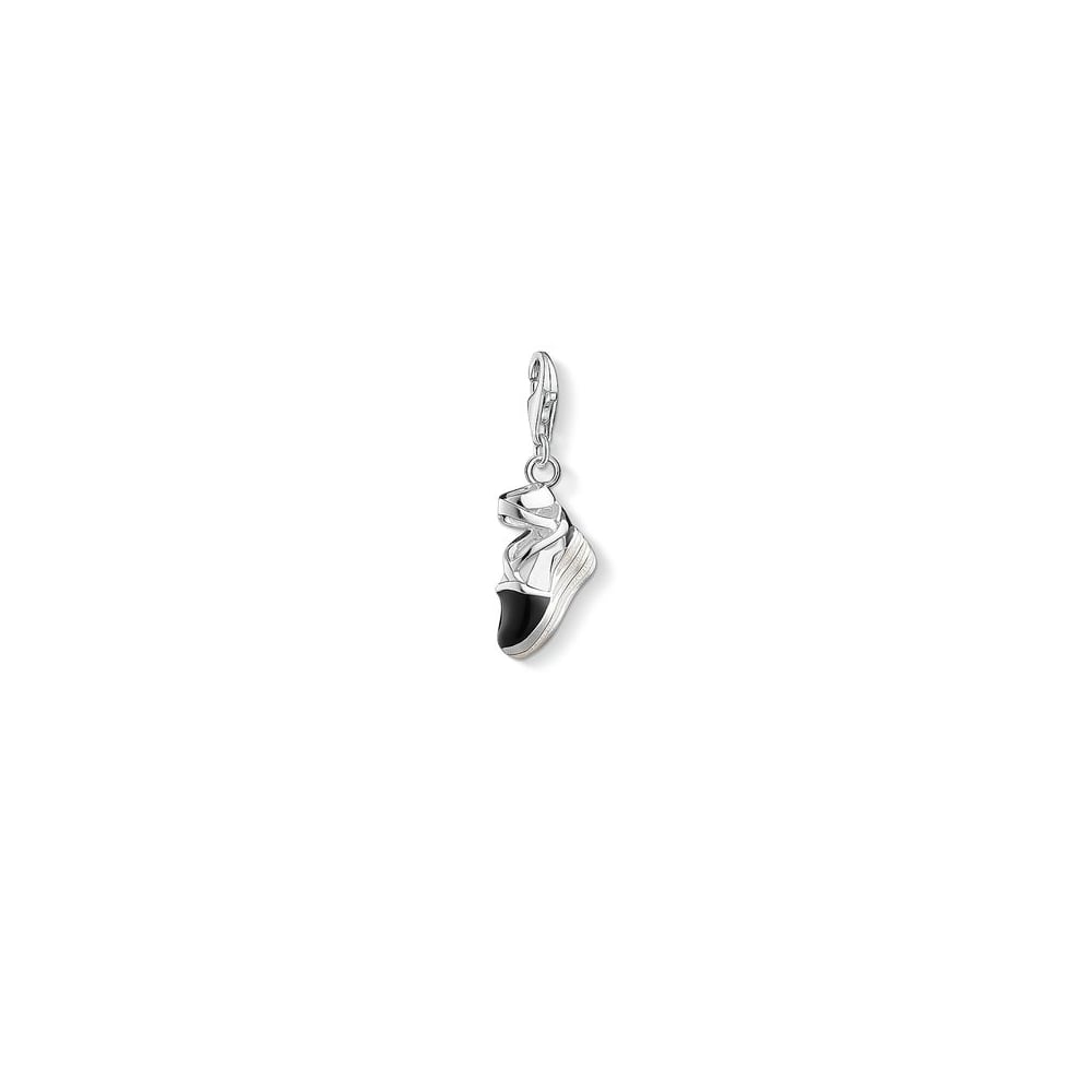 Charm Club Silver Black Espadrille Charm