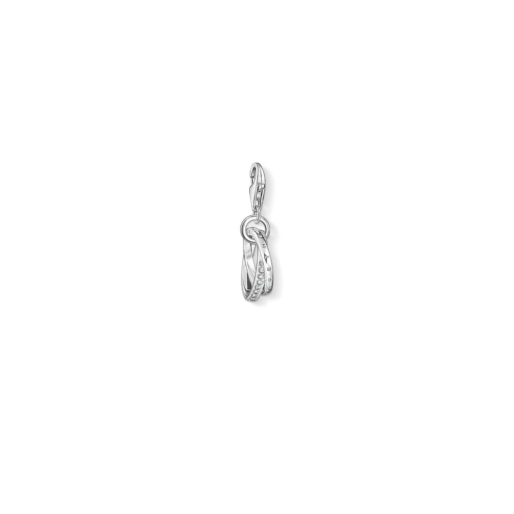 Intertwined "Forever" Rings Charm