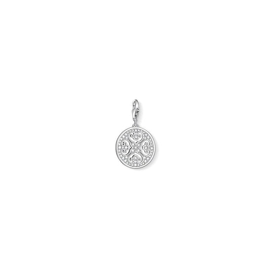 Charm Club Ornament Silver Pave Charm