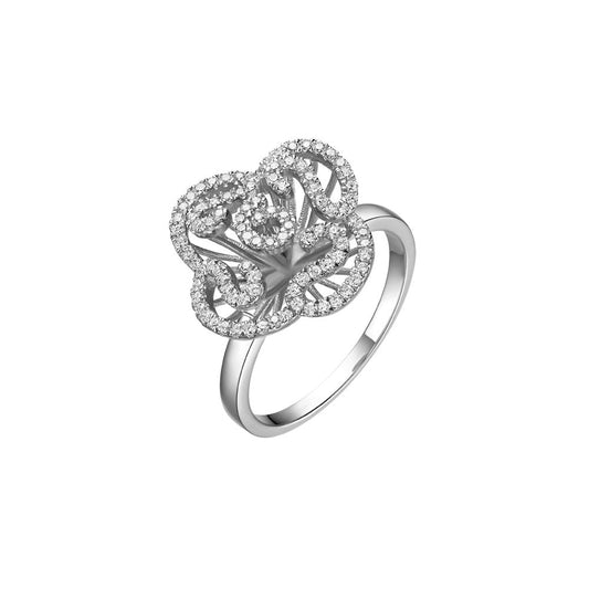 Mini Silver Cascade Ring