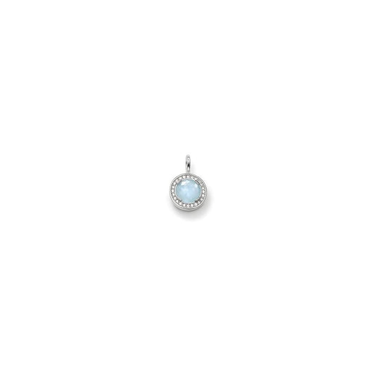 Aqua & Pavé Cluster Pendant