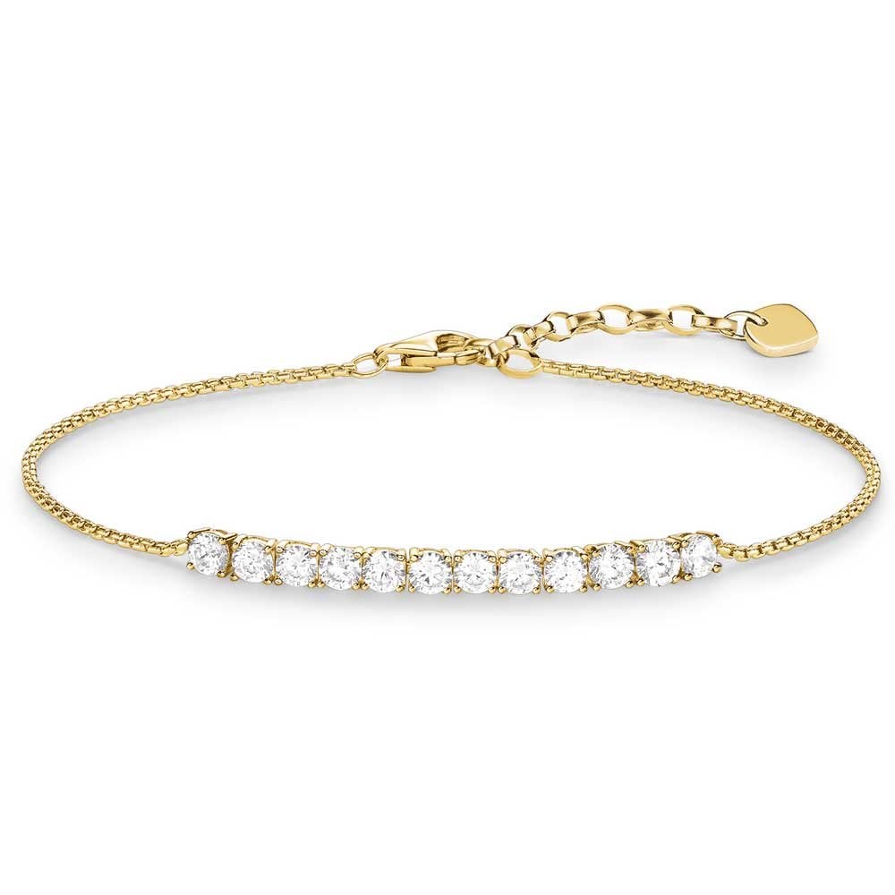 Yellow Gold Filigree Tennis Bracelet